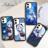 Чехол для игрового телефона Genshin Impact GanYu для iPhone 11 12 13 14 Pro Max mini XR XS SE 2020 6S 7 8 Plus Samsung Galaxy S21 S22