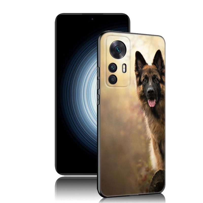 German Shepherd Dog Black Phone Case For Xiaomi Redmi 7A 8A 9A 10A 11A 9C 10C 12C 13C 11 Prime A1 A2 Plus 12 4G Note 9T 12R
