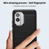 MOFI JK TPU Series-1 Anti-scratch Phone Case for Nokia X30 5G,Carbon Fiber Brushed Soft TPU Back Cover