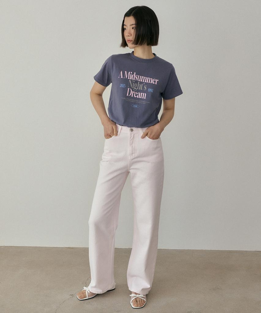REORG Woi Широкие хлопковые брюки светло-сиреневые