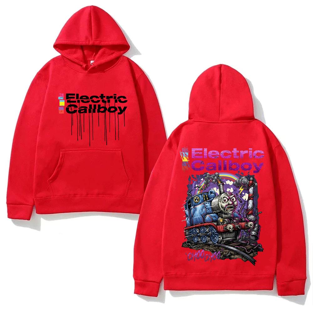 Худи Electric Callboy Панк 2025 Новый Альбом Модная Толстовка Графическая Печать Гранж Одежда SudaderasHoody Ретро Высокое Качество