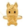 Porti 24k Gold 1g Carrot Horse Year Stone Ring
