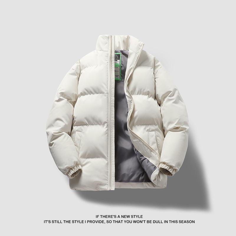 Зимняя утолщенная спортивная куртка, мужская модная трендовая хлопковая куртка с воротником-стойкой и длинным рукавом, теплая и удобная повседневная куртка