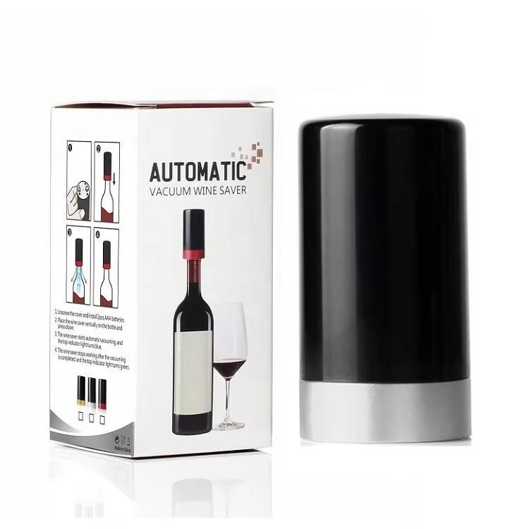 Electric Vacuum Wine Bottle Stopper Pump Preservation Bar Tools Reusable Automatic Keep Fresh Wine Stopper Kitchen Accessories
