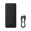 Airpow Powerbank 20W 10000mAh with USBA USBC Cable 30cm Black