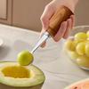 304 Stainless Steel Fruit Scoop Standing Melon Baller Scoop Ice Cream Scoop Watermelon Carving Knife Kitchen Gadgets