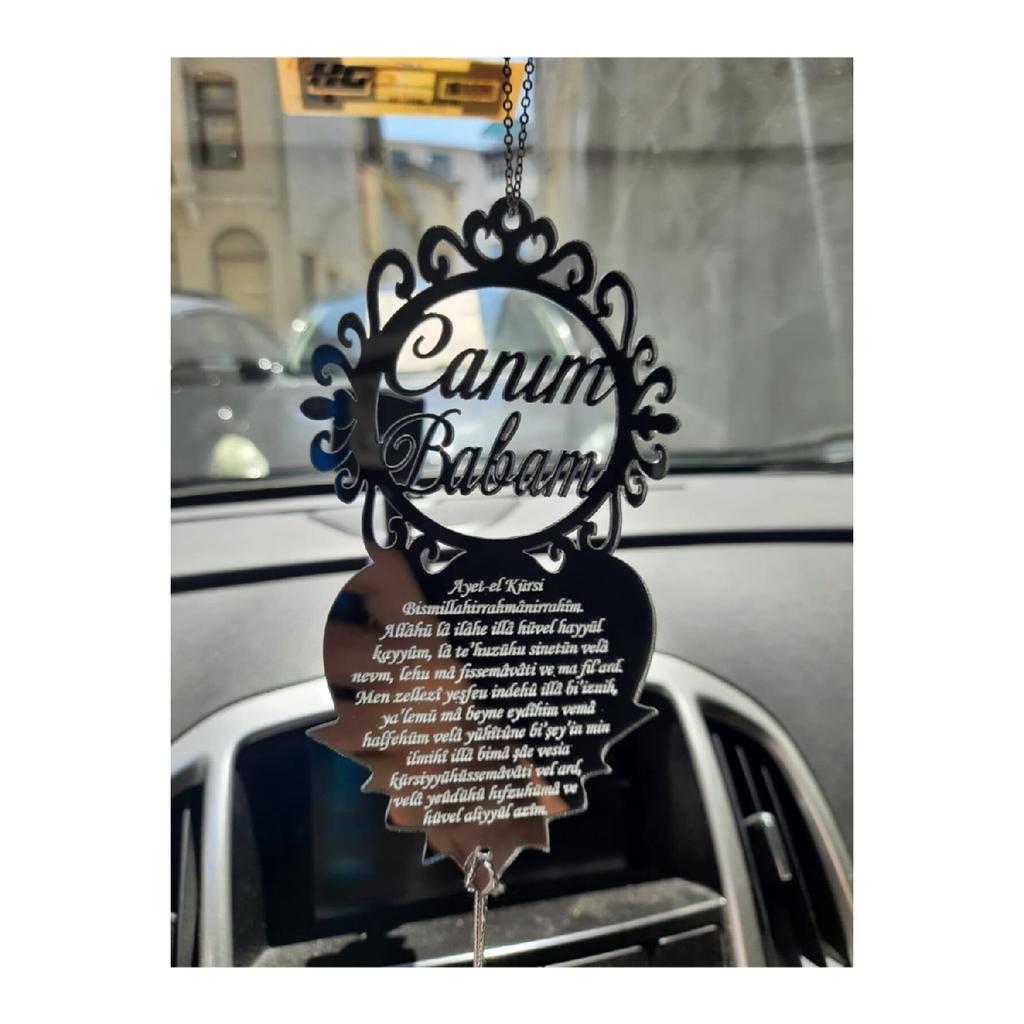 Зеркало из плексигласа для автомобиля, зеркало заднего вида, украшение, серебро