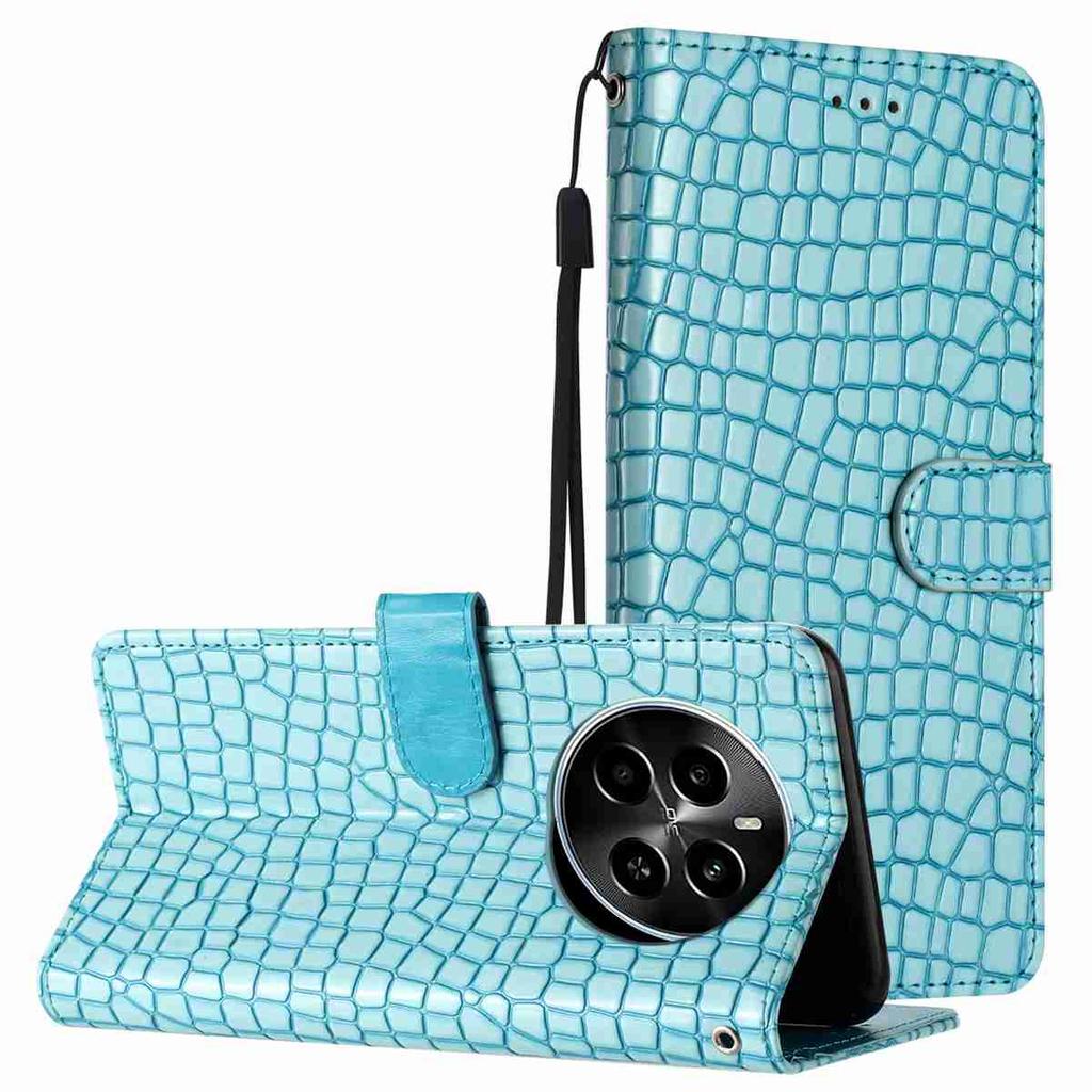 Crocodile Fashion Phone Case for Tecno Series.Infinix Smart 8/itel A70/Camon 20 Pro/Spark 20...,Faux Leather Wallet with Card Slots & Shockproof