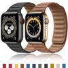 Магнитный кожаный ремешок для Apple iWatch серии 7 6 SE 5 4 3 2 1 ремешок браслет 42 мм 38 мм 44 мм ремешок 40 мм