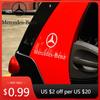Автомобильная наклейка 1 шт. Наклейка на кузов автомобиля Наклейки на лобовое стекло Для значка Для Mercedes Benz AMG A B C E G M S GL SL GLC CLE GLC GLA GLK W205