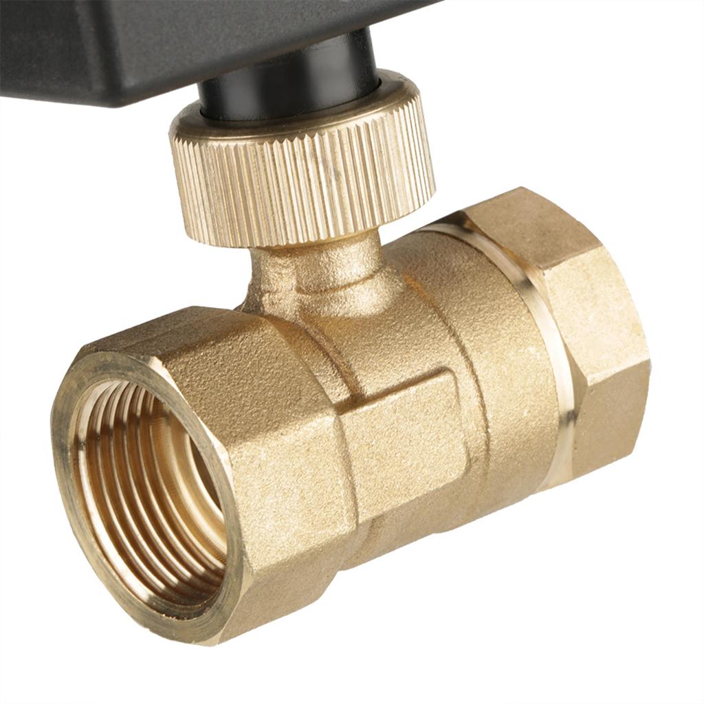 AC 220V G3/4\\\" DN20 2 Way Brass Motorized Actuator Ball Valve for  Conditioner