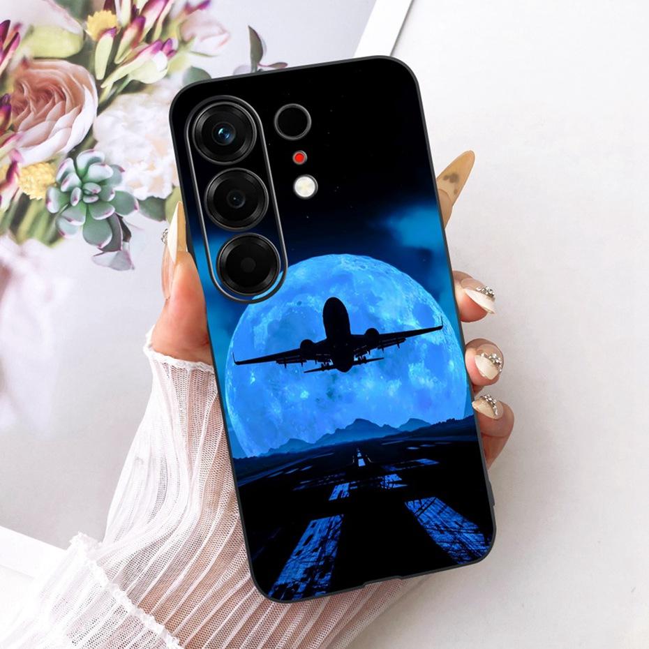 Модный крутой чехол для Tecno Camon 50 4G, мягкая черная силиконовая TPU задняя крышка для Tecno Camon50 4G CN5, чехлы для телефона