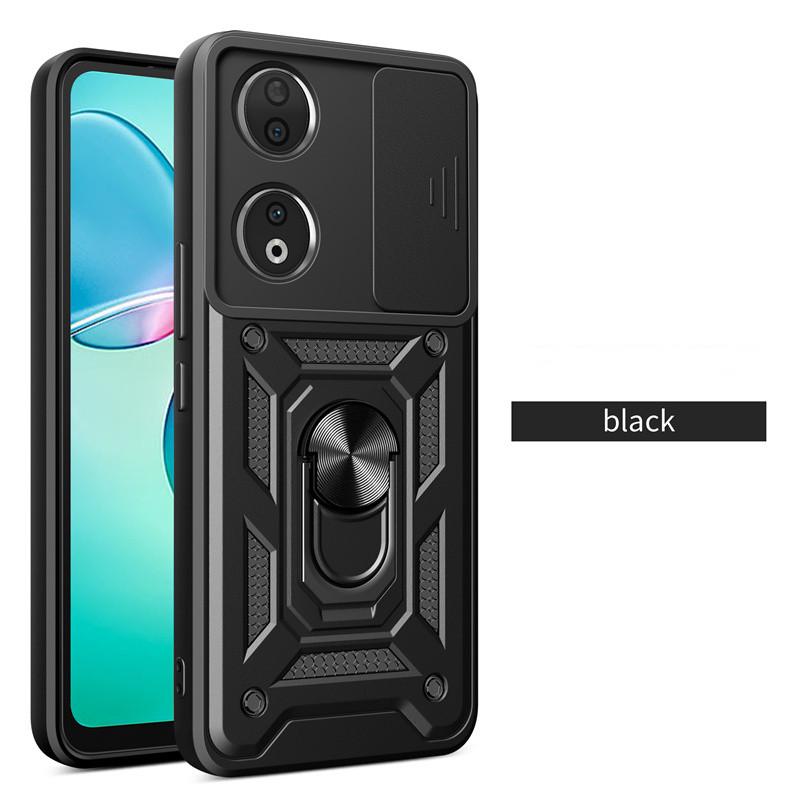 Armor Case For Honor 90 Smart Honor 70 Lite Cover Lens Protection With Ring Magnetic Holder Coque Fundas