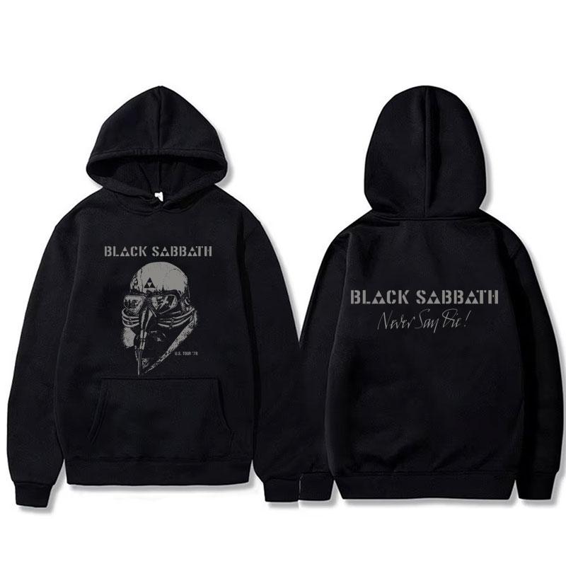 Heavy Metal Rock Band Black Sabbath Tour Hoodie Ozzy Osbourne Pullover Winter Hoodies Men Women Gothic Vintage Sweatshirt