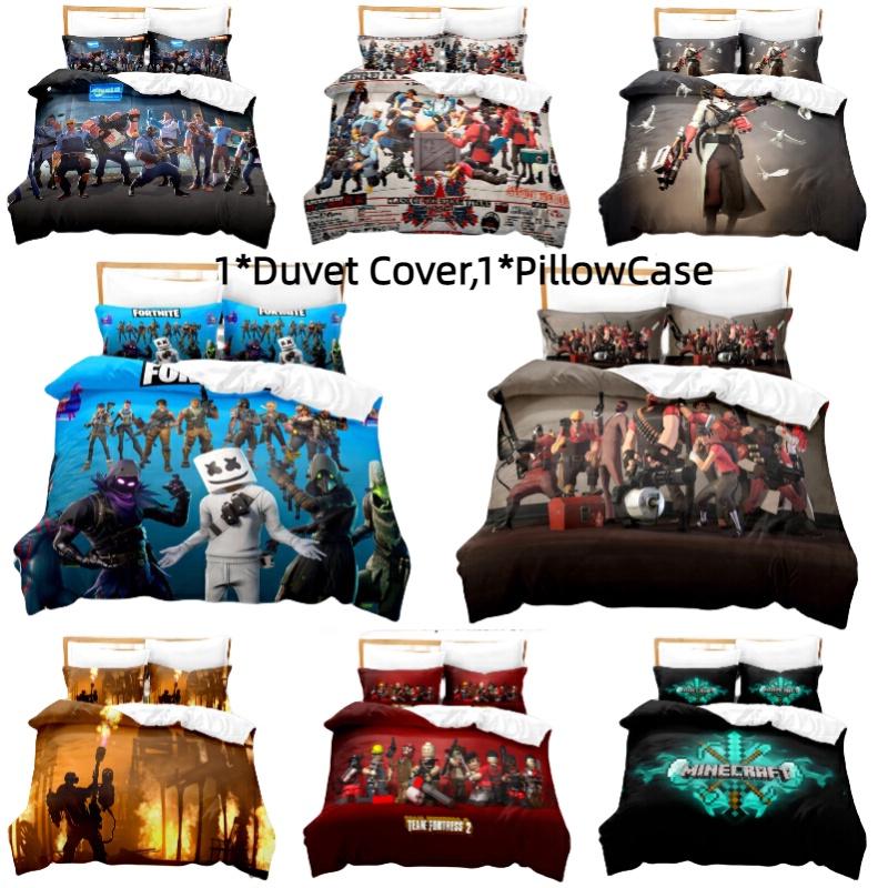 Trendy 3d Print Home Textile Set Fortnite Inspired American Style