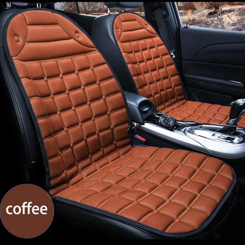12V Universal Double Seat Fast Electric Heated Adjustable Car Heated Seat Cover Winter Pad Cushions Auto Cover Car Styling Pad