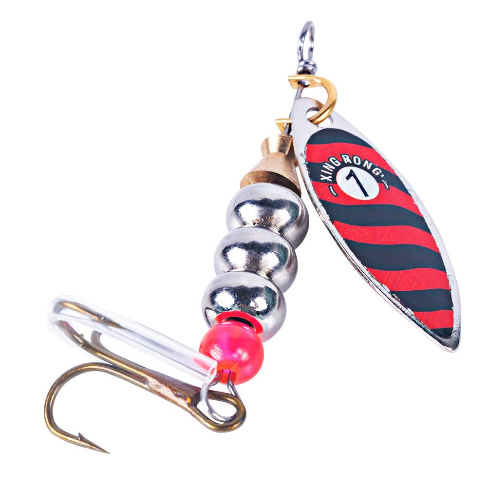 Рыболовные приманки, лопасти в форме колокола, металлическая ложка, спиннербейт, 7,5 г, рыболовные спиннерные приманки с тройными крючками