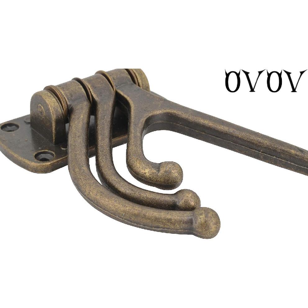 OVOV Rustic Tirple Swivle Hook Zinc Alloy Wall Mounted Coat Hook Multifunctional Foldable Decoration Robe Hook(Antique Bronze)