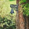Outdoor Dinner Bell Cast Iron Door Welcome Sign Decorative Antique Retro Rustic Metal for
