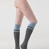 HUGDAY Yoga Two-Tone Striped High Socks