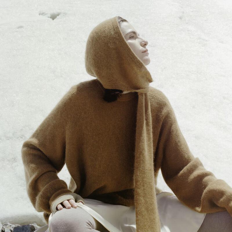 LESS 2023 Winter Mohair Blend Pullover Sweater