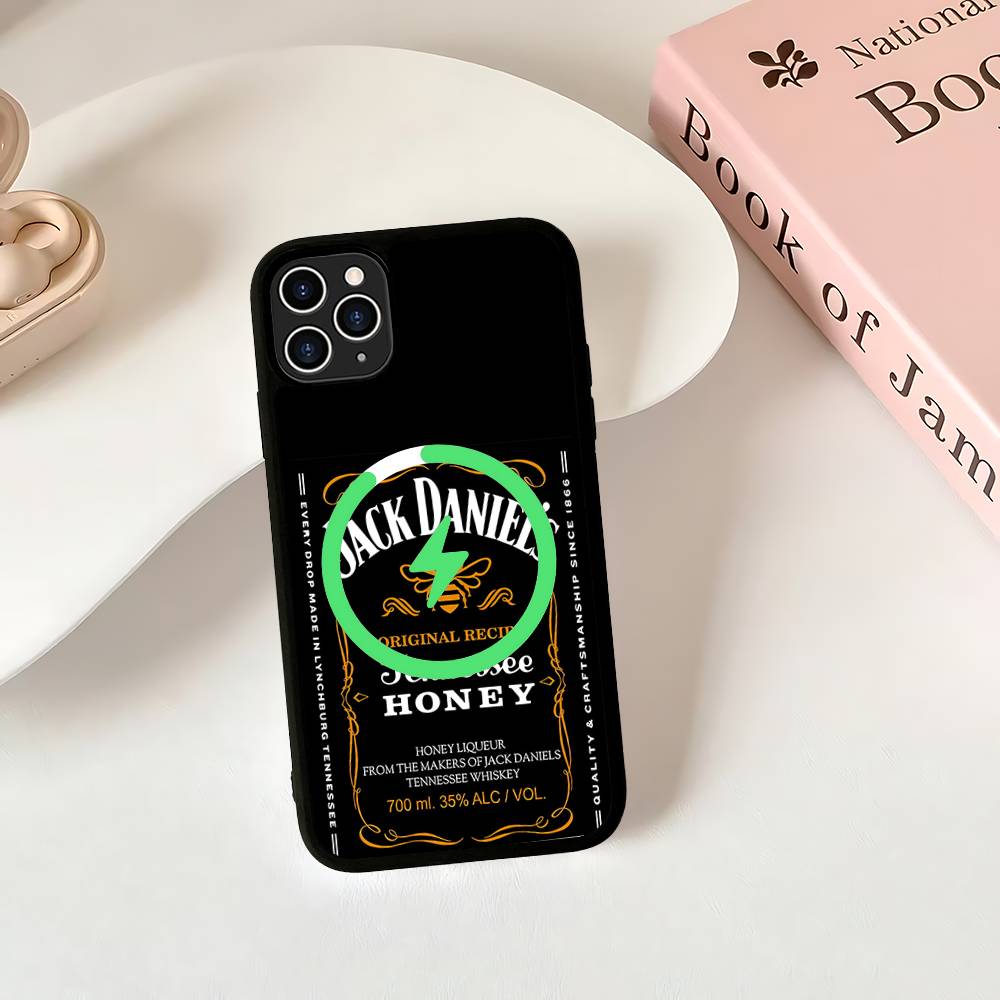 Classic Whiskey Logo J-Jack D-DanielS Phone Case For IPhone 16 15 14 13 12 11 17 Pro Max Plus Magnetic Wireless Cover