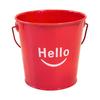 New With Handle Small Metal Buckets Colorful Multipropose Flower Pot Leak Proof Rust-Resistant Flower Pot Storage Holder