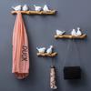 Настенная вешалка в виде птицы из смолы, держатель для пальто, одежды, полотенец, декор для комнаты