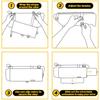 Sun Visor Extender Truck Extension Shield Shade Front Side Anti Window Glare