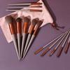 13-Piece Makeup Brush Set, Foundation Brush, Eyeshadow Brush, Highlighter, Loose Powder, Blush, Green Makeup Brush Set