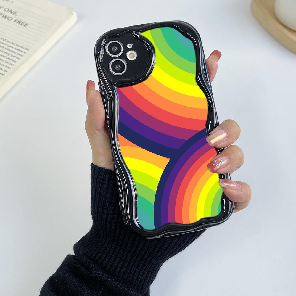 Ae93 Радужный художественный дизайн защитные чехлы для телефонов Samsung S23 S24 Ultra A55 A14 A25 A13 Infinix Hot 40 Pro Tecno Spark 20C Wave TPU задняя крышка