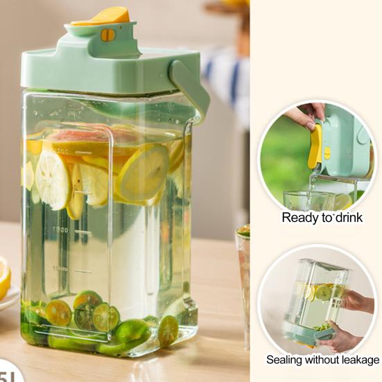 Диспенсер для сока с краном, многоцелевой, с широким горлом, практичный холодильник, лимонад, фруктовый чайник, принадлежности для бара