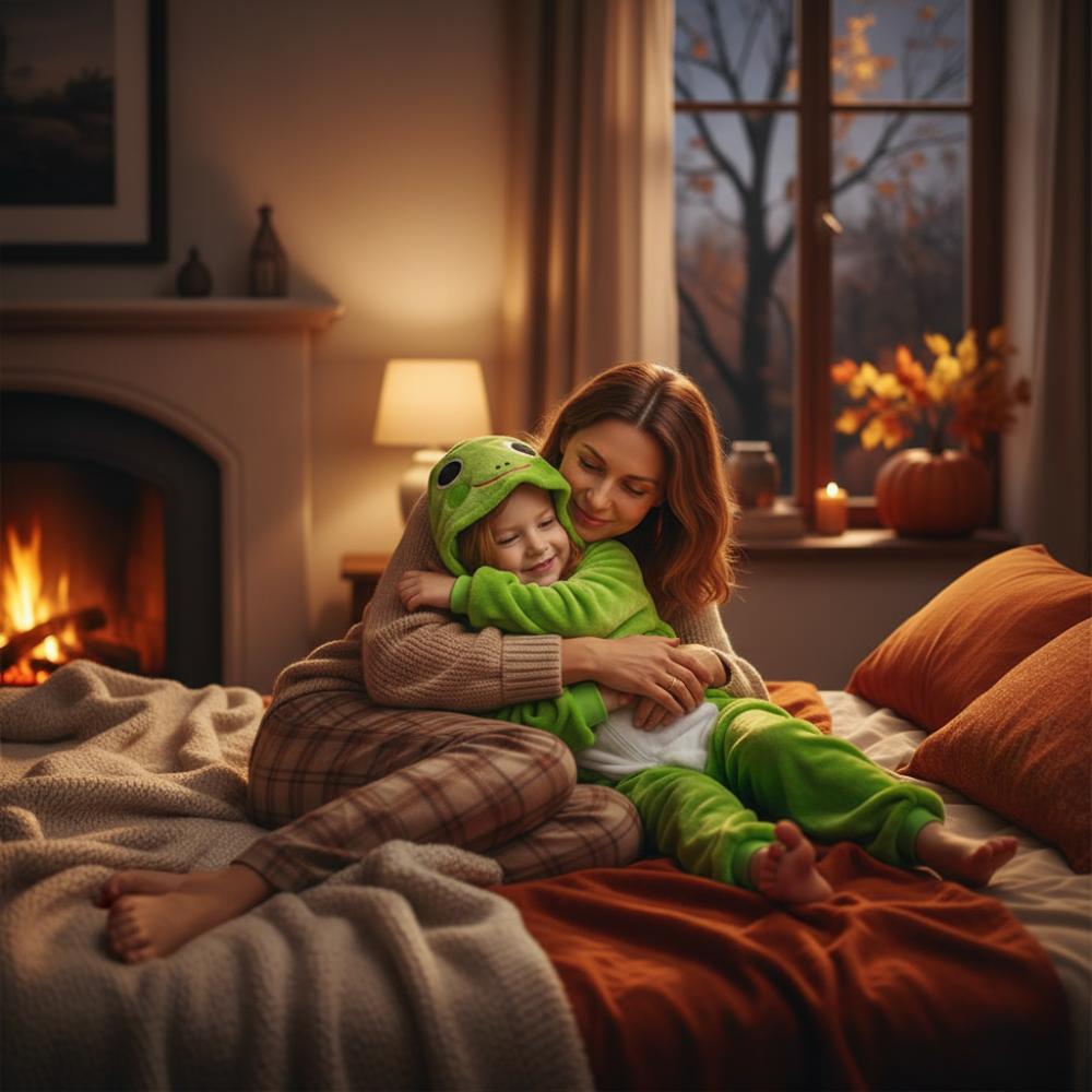 Children's pajamas frog onesie jumpsuit kigurumi children's disguise 122-128 Onesie children 001pcN frog - 134-140