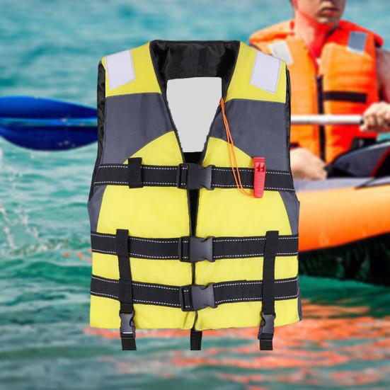Спасательный жилет для взрослых, полиэтиленовая пена, устойчивый к пятнам полиэстер, надежная посадка, регулируемые застежки на ремнях безопасности, спасательный жилет для водных видов спорта, катания на лодках