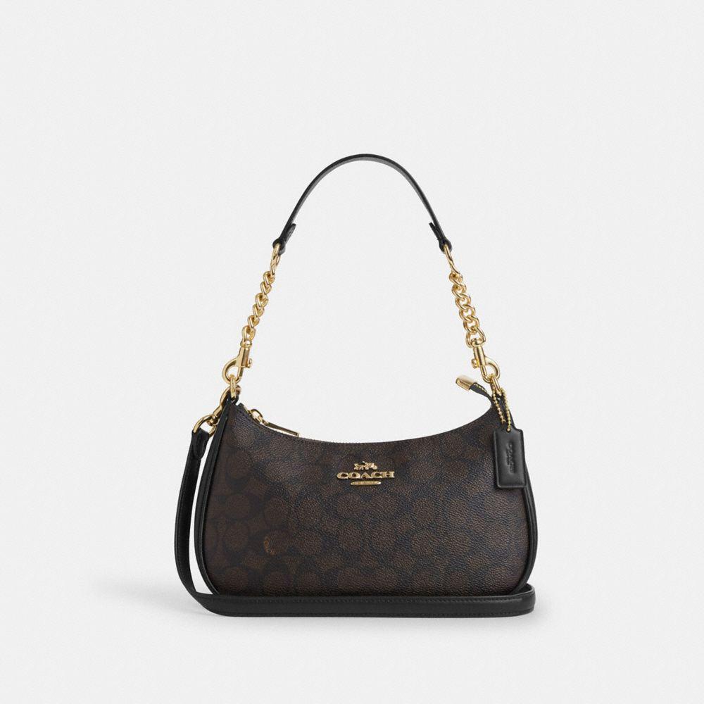 COACH Terry Shoulder Bag In Signature Canvas Cv933 Imxaq