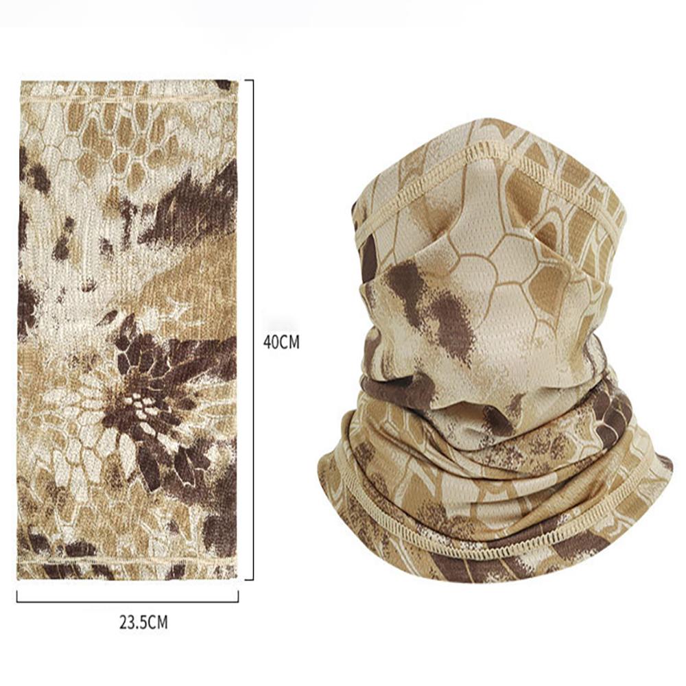 Neck Gaiter Bandana Face Mask Camouflage Windproof Tube Scarf Fishing Cycling Ski Tactical Outdoor Hiking Skiing Face Cover