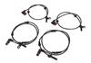 ABS Sensor for Mercedes Benz Set of 4 W221 W216 Speed Sensor Vehicle Speed Sensor Front Rear 2215400317 2215400117 S350 Universal Aftermarket