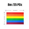 Rainbow Flag LGBT Pride String Flag Hanging Gay Lesbian Banners Bunting Flags Small Rainbow Flag Par