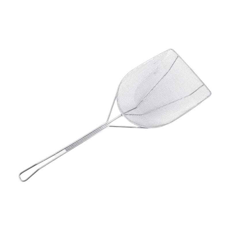 Large Durable Oil Scrapers With Ergonomic Handle Professional Grades Stainless Steel Strainer For Food Service