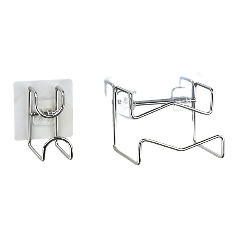 Kaiwang Stainless Steel Nail-Free Bathroom Hook - Multifunctional Seamless Wall-Hanging Washbasin Rack