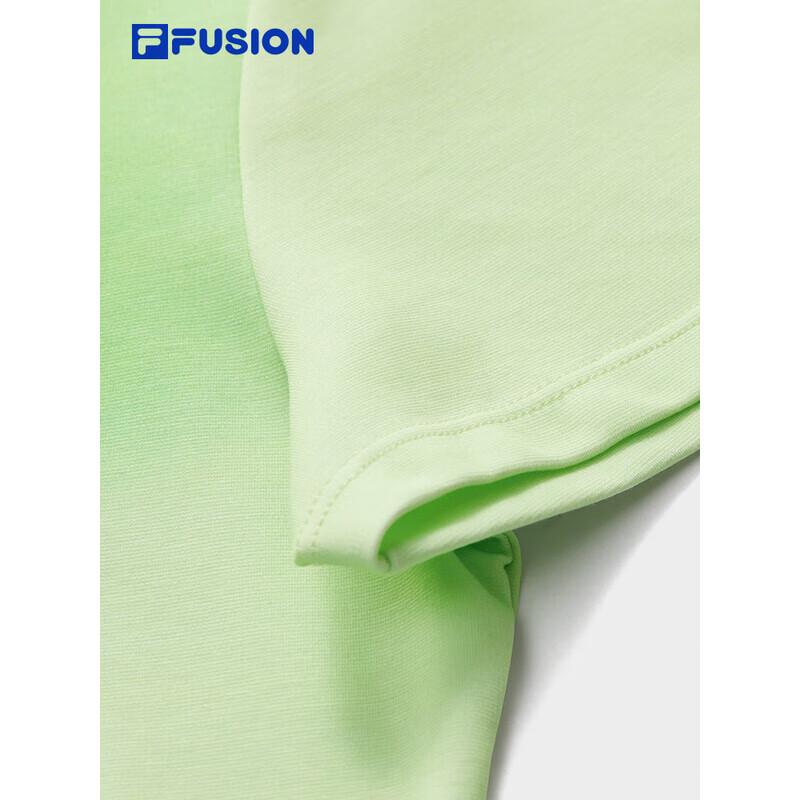 FILA FUSION Women's Slim-Fit Knitted Short Sleeve T-Shirt