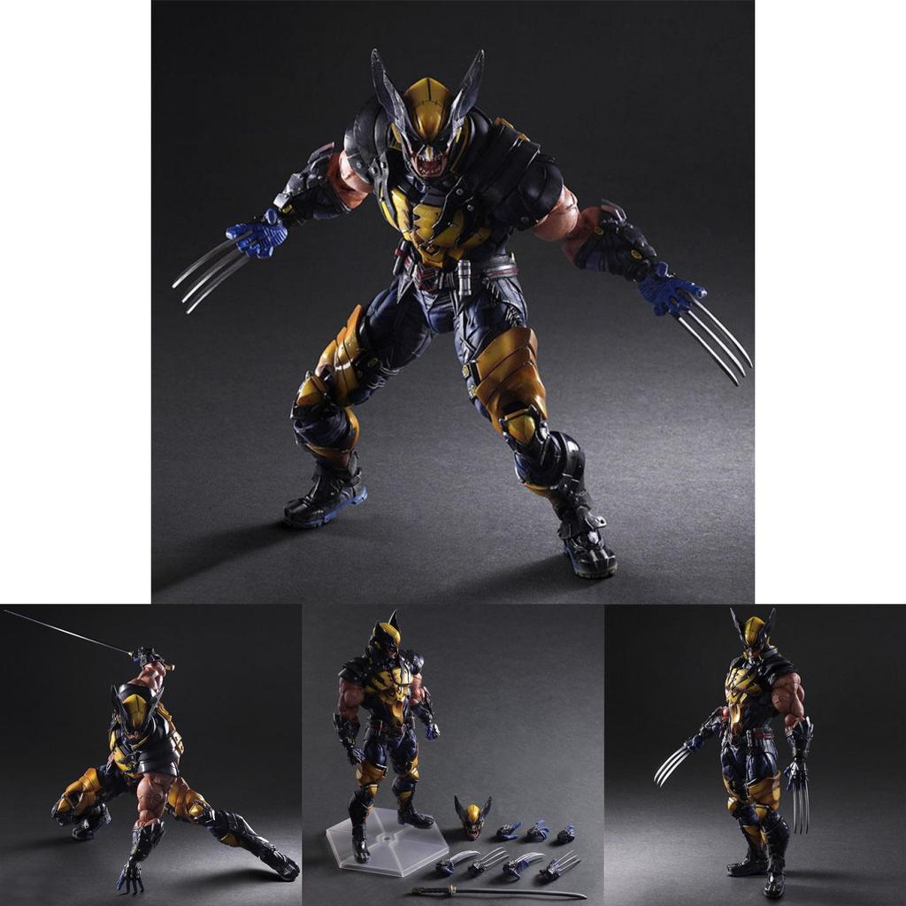 Play Kai Arts Wolverine Variant Square Enix Action Figure Statue Kids Gift Toys