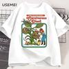 Carnivorous Plant Printed Tshirts Unisex Breathable Cotton Short Sleeve T Shirt Summer Loose Casual Male Tshirt High Quality Tees
