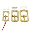 Solid Brass Belt Buckle Tri Glide Middle Center Bar Buckle for Leather Craft Bag Strap Garment Belt Luggage Hardware Accessories