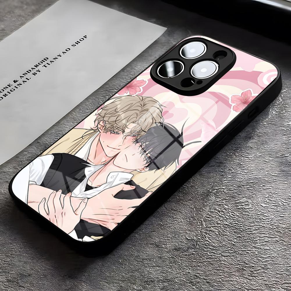 Чехол для телефона с аниме-рисунком «Низкий прилив в сумерках» для iPhone 17 Pro Max 16 15 14 Pro Max 13 11 X Xs Xr 8 7Plus Стеклянная крышка
