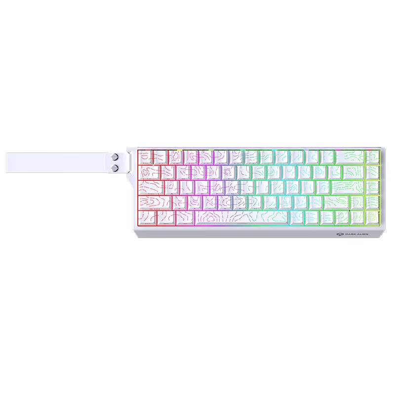 Low Noise USB Wired Keyboard 8K Return Hot Swap 0.01mm RT Custom RGB 65% Layout Size E-Sports Mechanical Gaming Keyboard