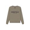 Fear of God Essentials Fleece Crewneck Sweatshirt Unisex Tops Taupe FOG-SS21-591