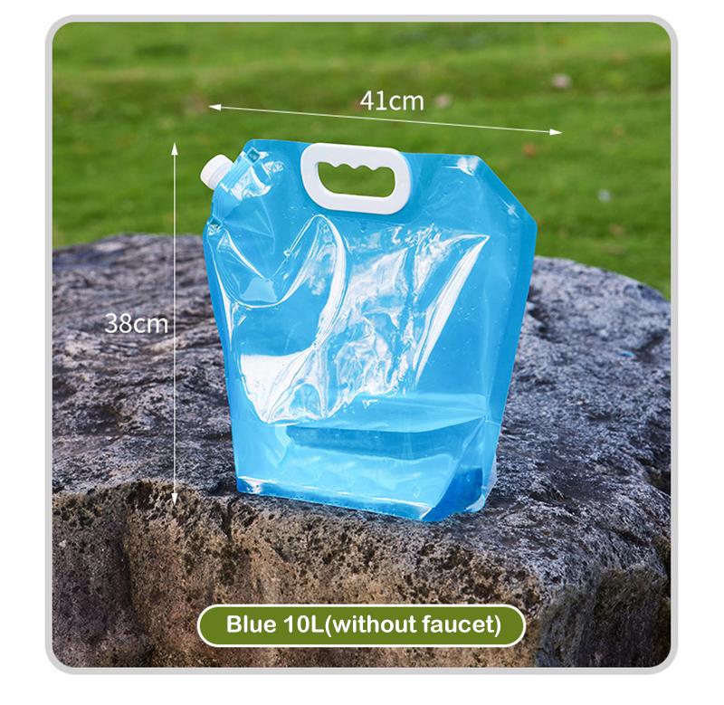 5/10L Foldable Camping Storage Water Bottle Collapsible Bag Carrier Container