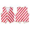 Unisex Kids Vest Christmas Stripes Costume Button Up Waistcoat for Party Performance
