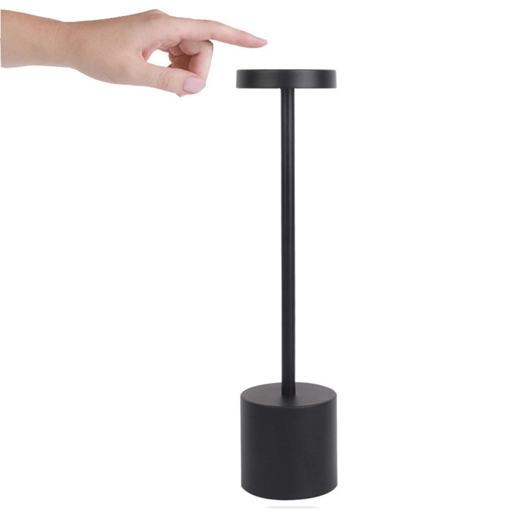 Cordless Table Lamp Usb Rechargeable Led Portable Battery Powered Three-color Stepless Dimming Small Table Light